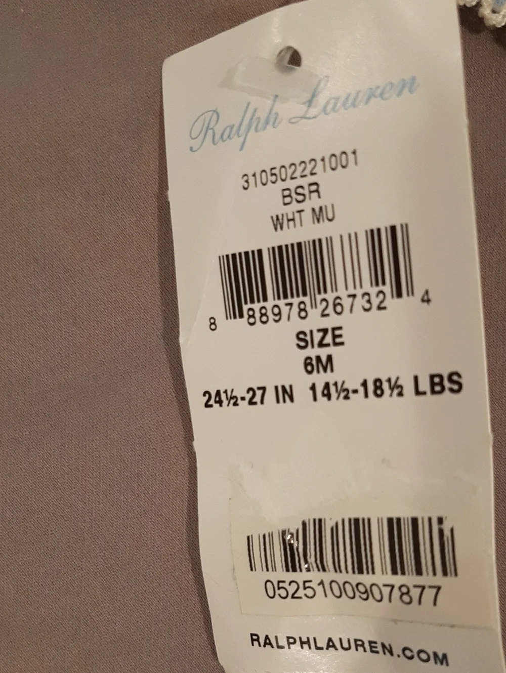 Ralph Lauren Floral One-Piece NWT 6 months